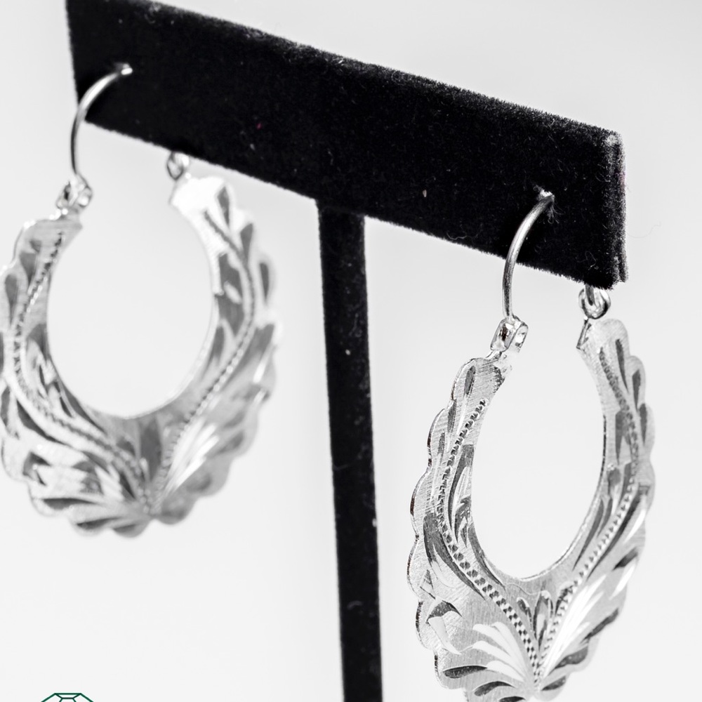 Silver earrings
